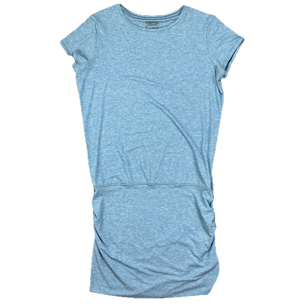 PATAGONIA Glorya Ruched Side Soft Pullover Dress Blue Size Medium